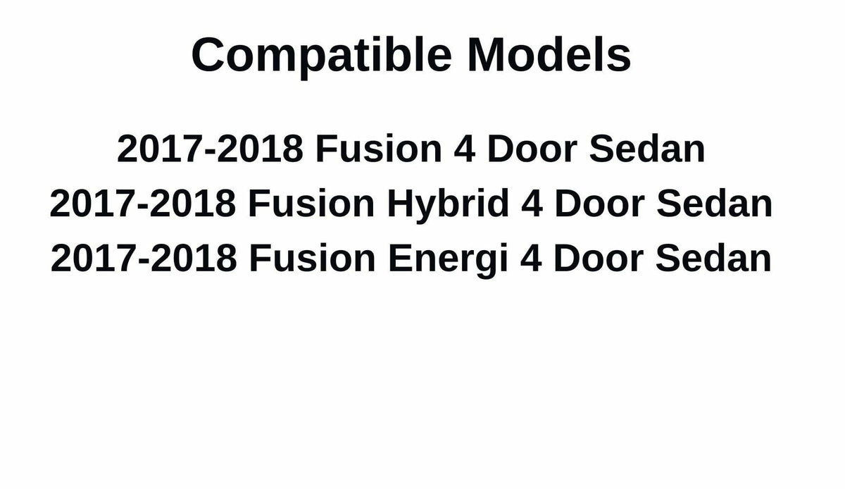 Heated Back Window Back Glass Compatible with Ford Fusion 2017-2018 Models