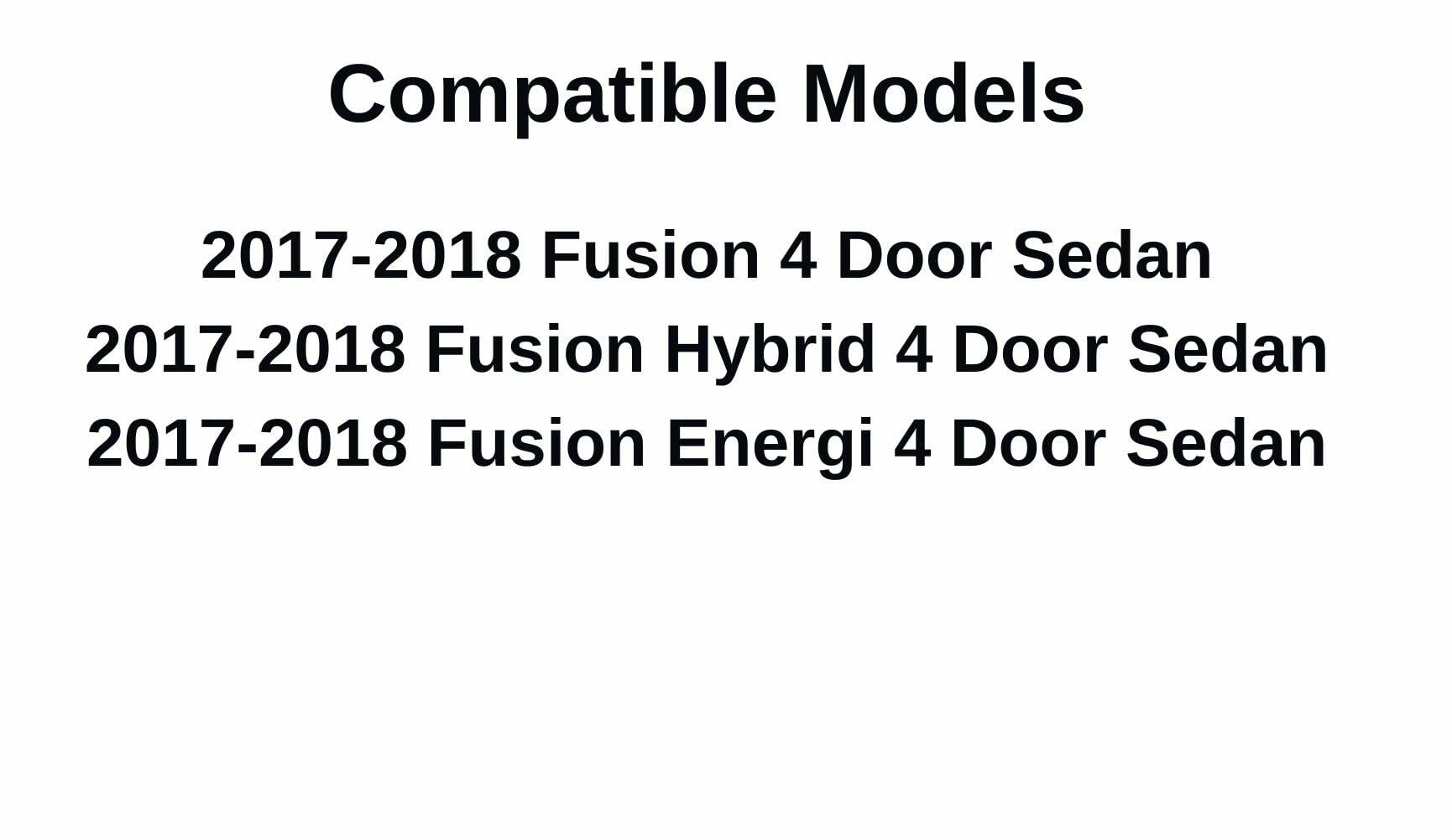Heated Back Window Back Glass Compatible with Ford Fusion 2017-2018 Models