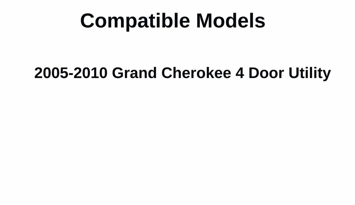 Driver Left Side Rear Door Window Door Glass Compatible with Jeep Grand Cherokee 2005-2010 Models