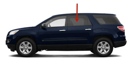 Driver Left Side Rear Door Window Door Glass Compatible with GMC Acadia/Saturn Outlook 2007-2016 Models /Acadia Limited 2017 Models