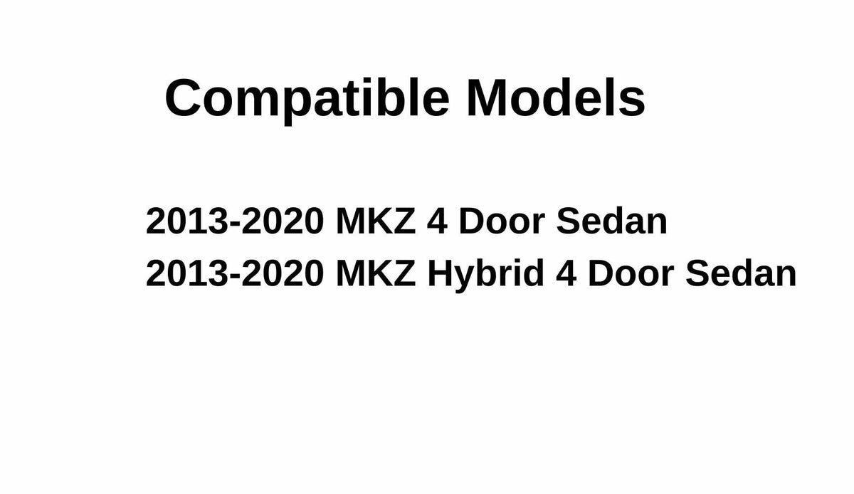 Passenger Right Side Rear Door Window Door Glass Compatible with Lincoln MKZ 2013-2020 Models