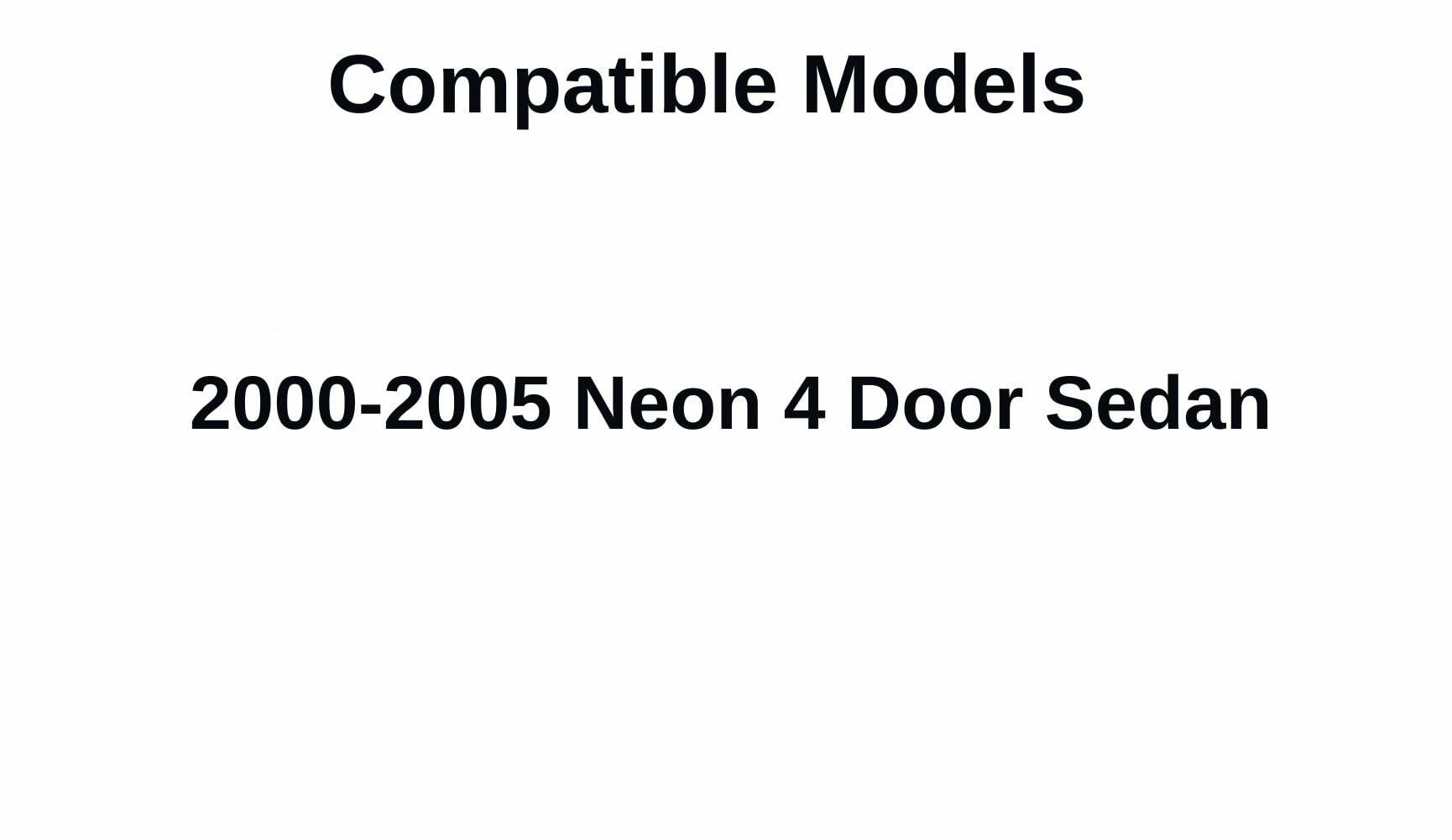 Driver Left Side Front Door Window Door Glass Compatible with Dodge Neon/Plymouth Neon 4 Door Sedan 2000-2005 Models