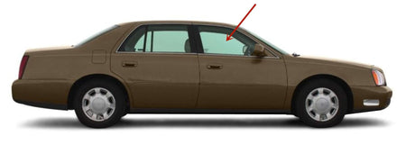 Passenger Right Side Front Door Window Door Glass Compatible with Cadillac Deville 4 Door Sedan 1994-1999 Models