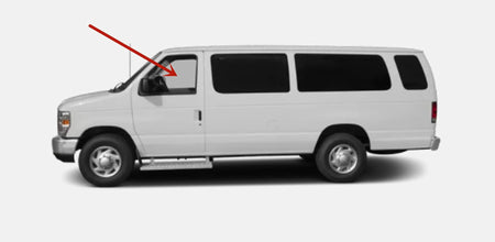 Driver Left Side Front Door Window Door Glass Compatible with Ford Econoline Van 1992-2014 Models