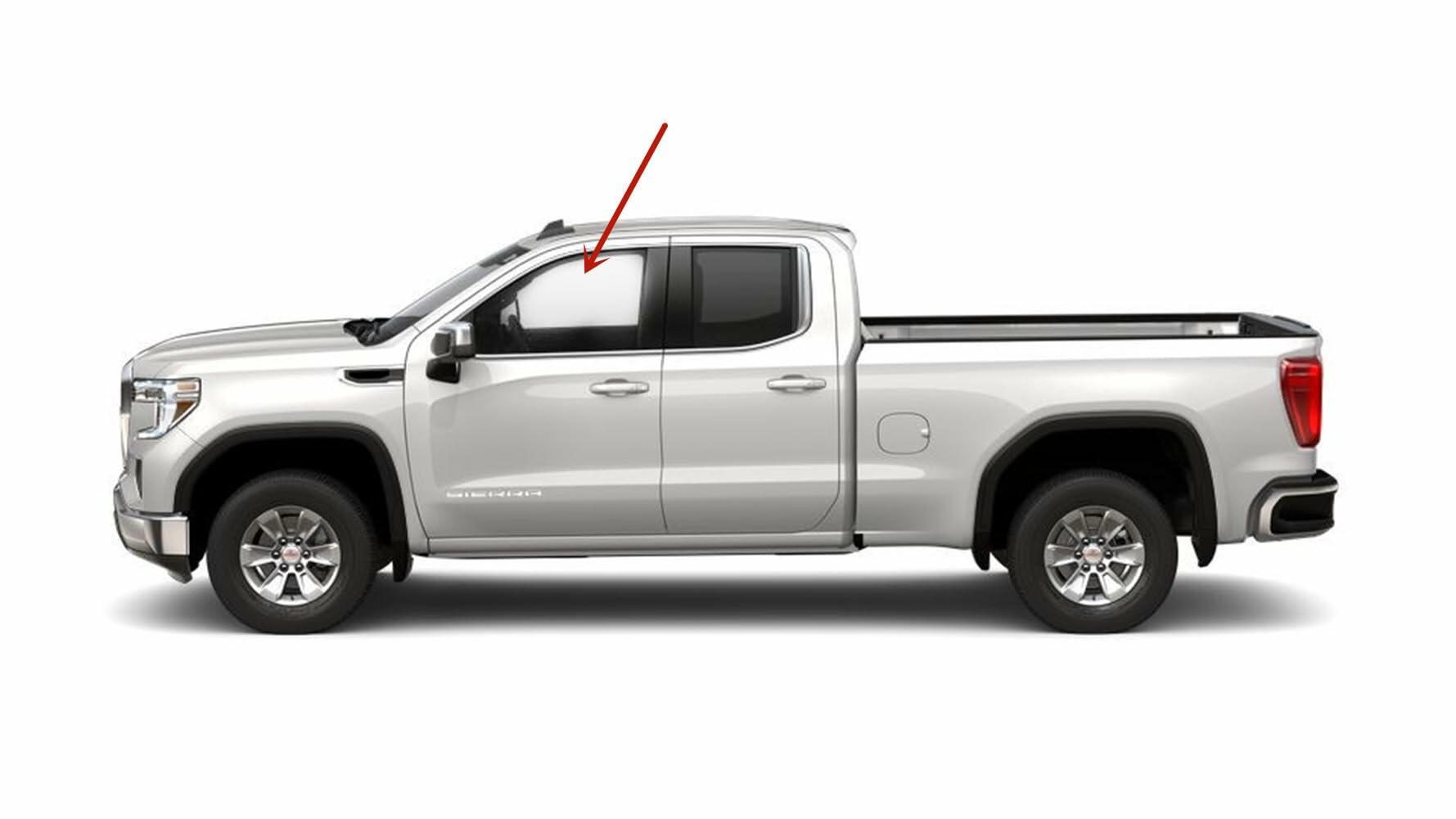 Driver Left Side Front Door Window Door Glass Compatible with GMC Sierra/Chevrolet Silverado 1500 4 Door Crew/Extended Cab 2019-2026 Models