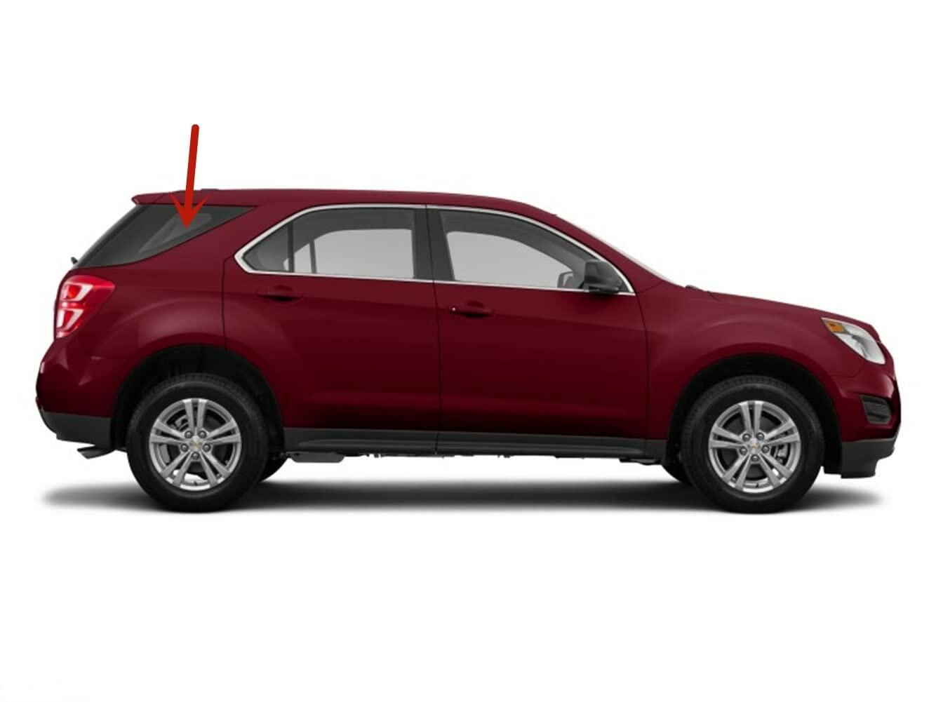OEM Tempered Passenger Right Side Quarter Window Quarter Glass Compatible with Chevrolet Equinox 2010-2017 4 Door Models