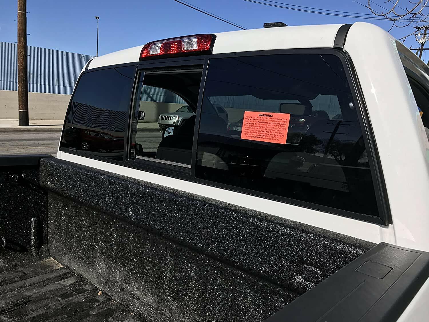 Back Sliding Window Glass Manual Back Slider Compatible with Chevrolet Silverado/GMC Sierra Pickup 1500 2014-2018 Models/2500 3500 2015-2019 Models