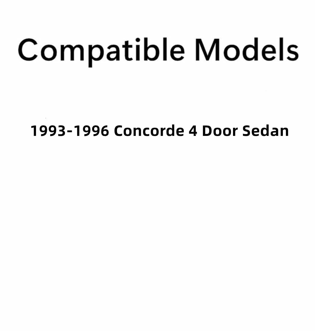 Passenger Right Side Front Door Window Door Glass Compatible with Chrysler Concorde 4 Door Sedan 1993-1996 Models