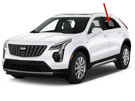 Driver Left Side Rear Door Window Door Glass Compatible with Cadillac XT4 2019-2025 Models