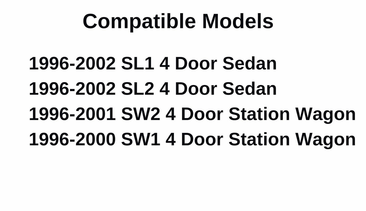 Passenger Right Side Rear Door Window Door Glass Compatible with Saturn SL1 SL2 4-Door Sedan 1996-2002 / SW1 SW2 4-Door Wagon 1996-2001 Models