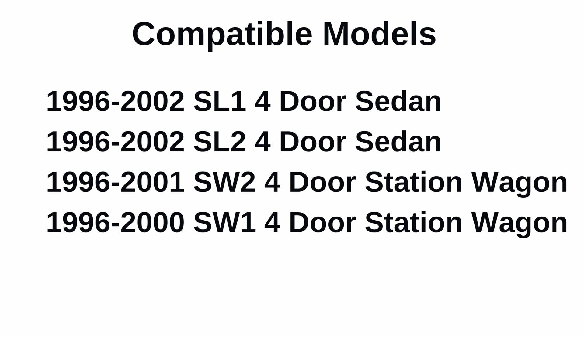Passenger Right Side Rear Door Window Door Glass Compatible with Saturn SL1 SL2 4-Door Sedan 1996-2002 / SW1 SW2 4-Door Wagon 1996-2001 Models