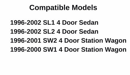 Passenger Right Side Rear Door Window Door Glass Compatible with Saturn SL1 SL2 4-Door Sedan 1996-2002 / SW1 SW2 4-Door Wagon 1996-2001 Models