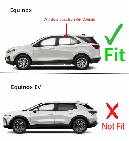 Clear Tempered Driver Left Side Rear Door Window Door Glass Compatible with Chevrolet Equinox 2018-2024 Models