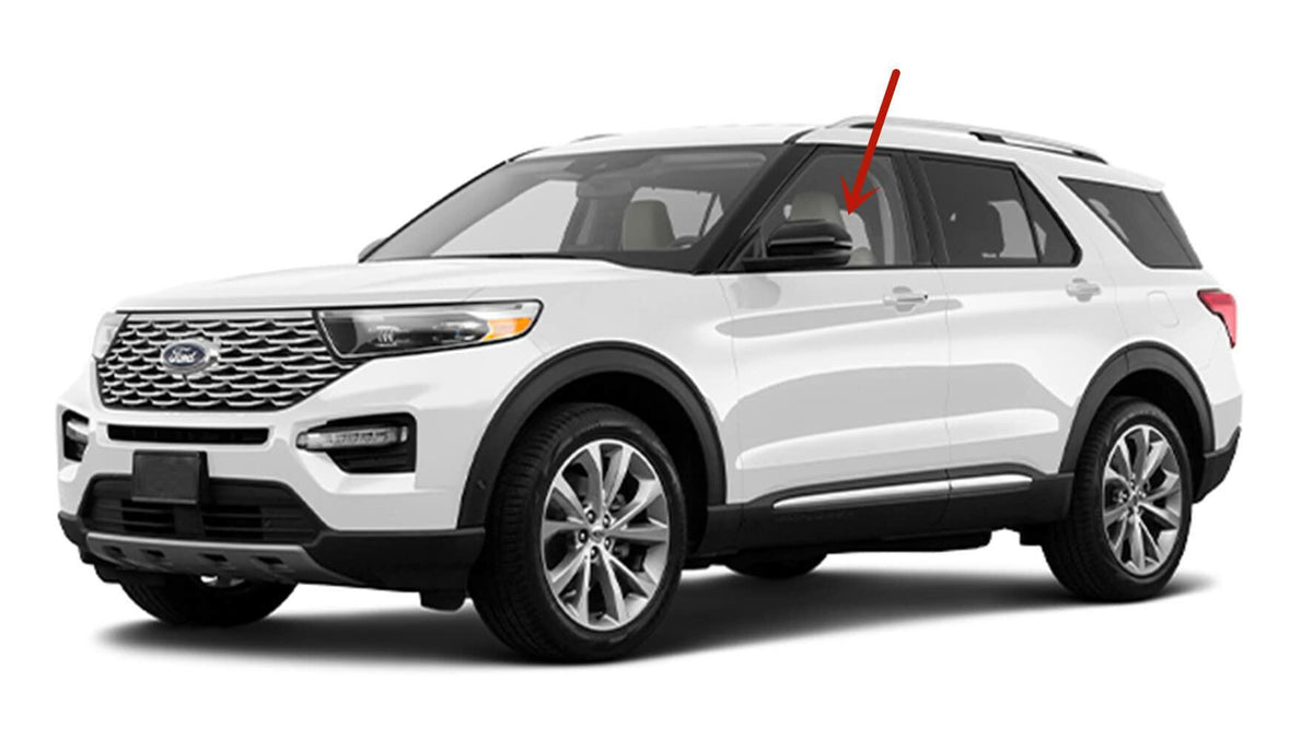 Tempered Driver Left Side Front Door Window Door Glass Compatible with Ford Explorer 2020-2026 Models