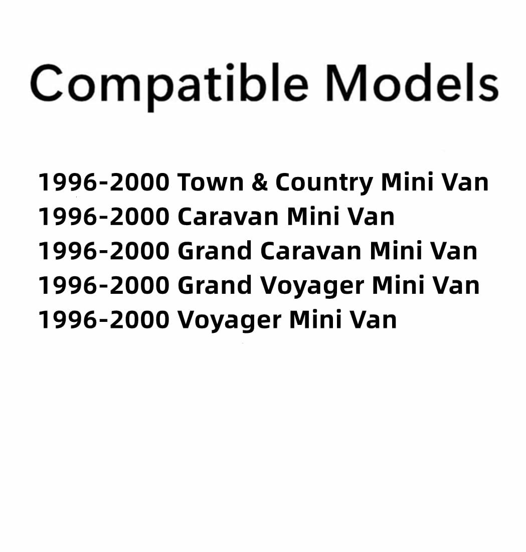 Driver Left Side Front Door Window Door Glass Compatible with Chrysler Voyager/ Grand Voyager/ Town & Country/ Dodge Caravan/ Grand Caravan/ Plymouth Voyager/ Grand Voyager 1996-2000 Models