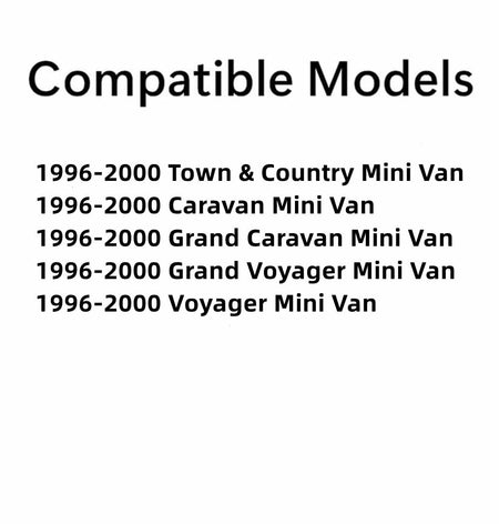 Driver Left Side Front Door Window Door Glass Compatible with Chrysler Voyager/ Grand Voyager/ Town & Country/ Dodge Caravan/ Grand Caravan/ Plymouth Voyager/ Grand Voyager 1996-2000 Models