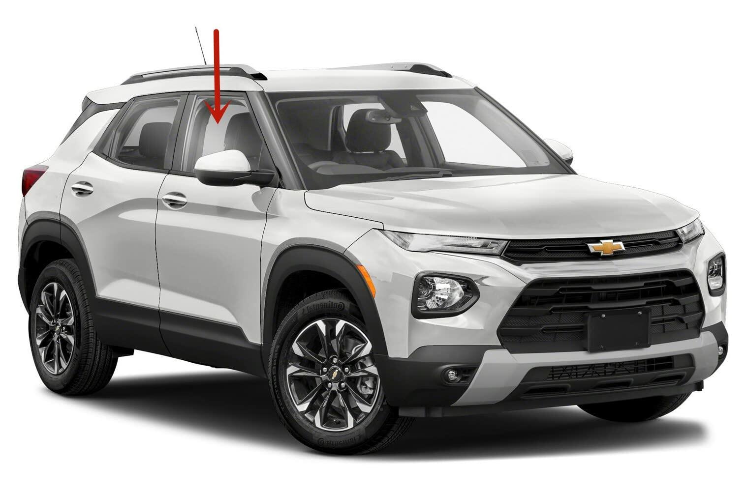 Passenger Right Side Front Door Window Door Glass Compatible with Chevrolet TrailBlazer 2021-2026 Models