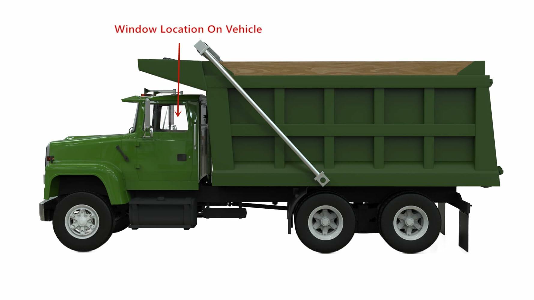 Driver Left Side Front Door Window Door Glass Compatible with Sterling Trucks Acterra/L-Series A-Series/AT-Series 1999-2009 Models