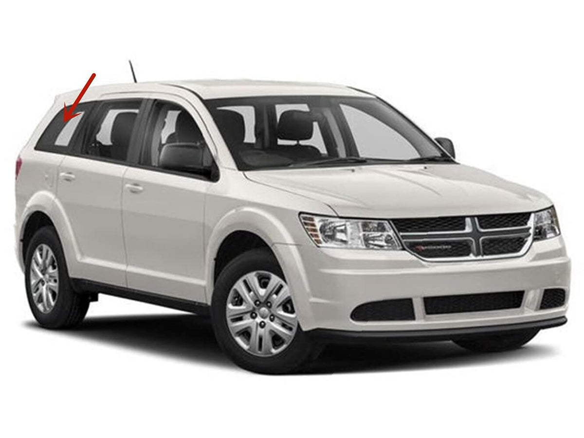 Passenger Right Side Rear Quarter Window Quarter Glass Compatible with Dodge Journey 2009-2020 Models
