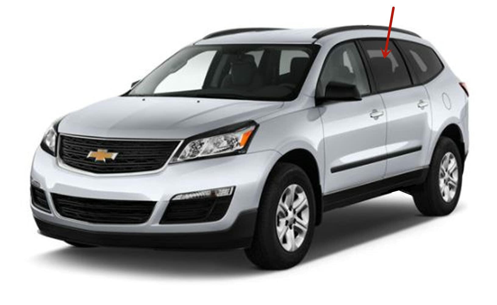 NAGD Driver Left Side Rear Door Window Glass Compatible with Chevrolet Traverse 2009-2017 SUVs