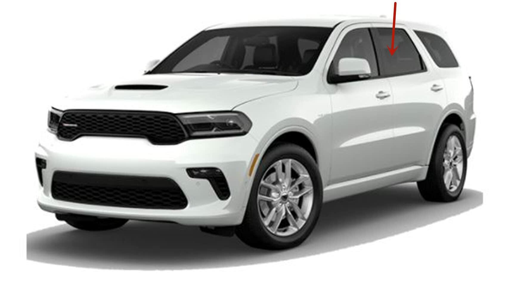 Driver Left Side Rear Door Window Door Glass Compatible with Dodge Durango 2011-2026 Models