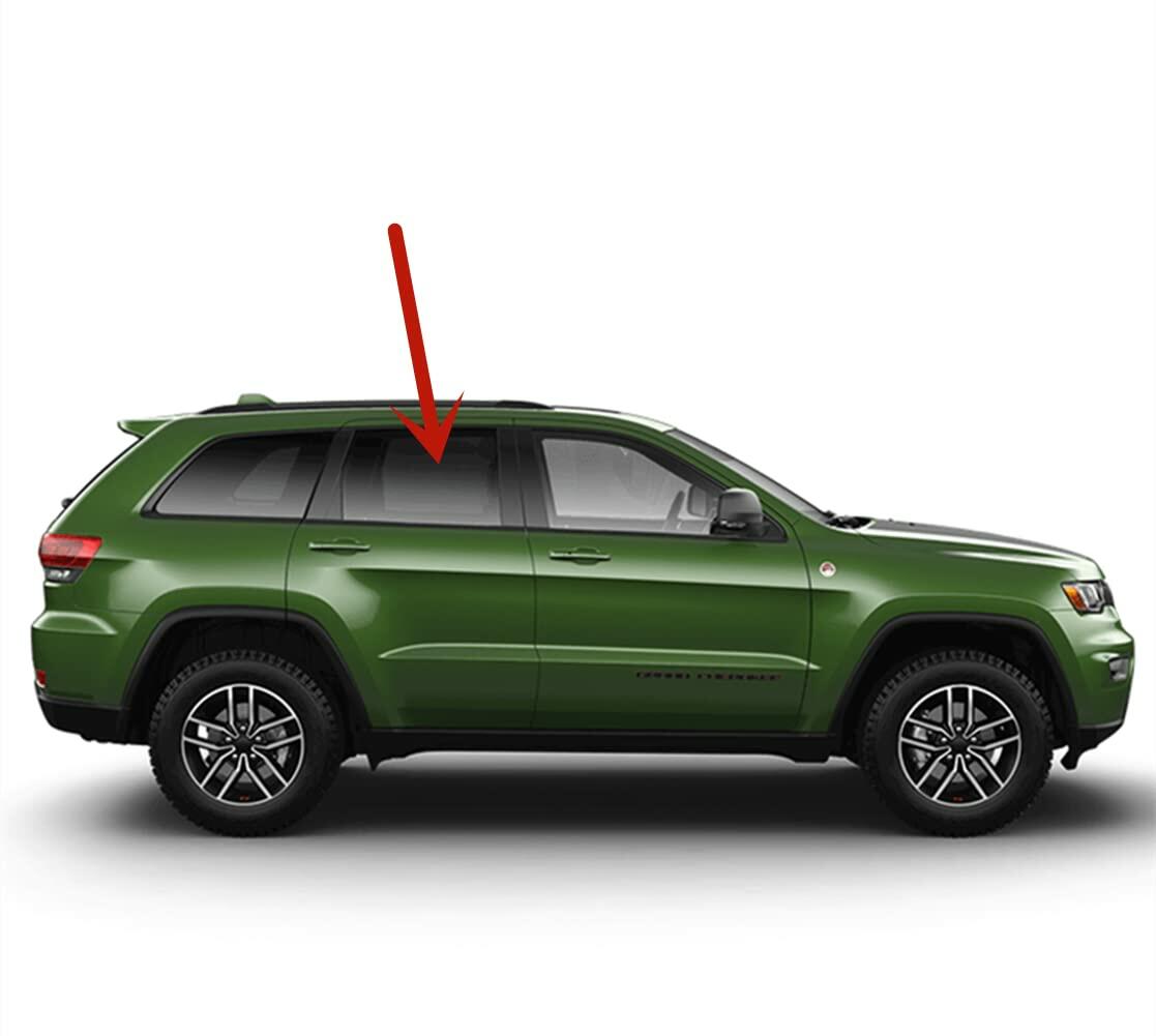 Laminated Passenger Right Side Rear Door Window Door Glass Compatible with Jeep Grand Cherokee 2015-2021 Grand Cherokee WK 2022 Models (Not For Cherokee, or Grand Cherokee L)
