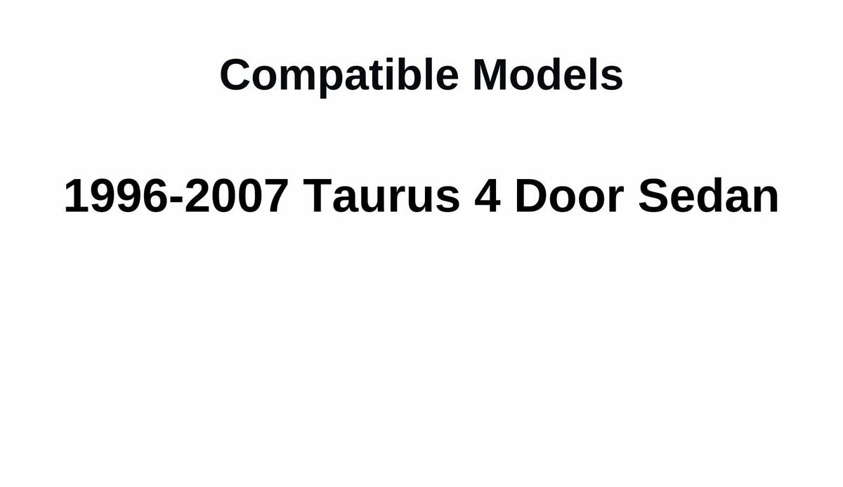 Driver Left Side Rear Door Window Door Glass Compatible with Ford Taurus 4 Door Sedan 1996-2007 Models