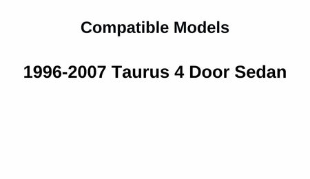 Driver Left Side Rear Door Window Door Glass Compatible with Ford Taurus 4 Door Sedan 1996-2007 Models