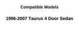 Driver Left Side Rear Door Window Door Glass Compatible with Ford Taurus 4 Door Sedan 1996-2007 Models