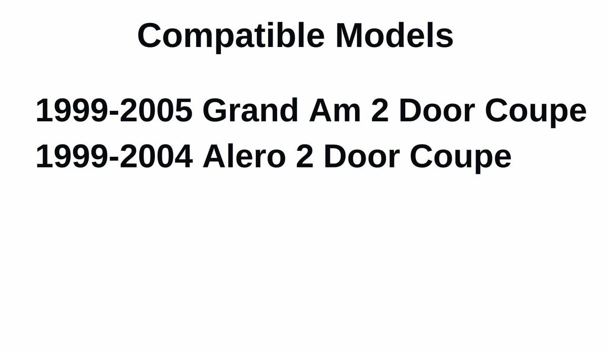 Passenger Right Side Door Window Door Glass Compatible with Oldsmobile Alero/Pontiac Grand Am 2 Door Coupe 1999-2005 Vehicle Models