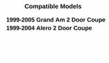 Passenger Right Side Door Window Door Glass Compatible with Oldsmobile Alero/Pontiac Grand Am 2 Door Coupe 1999-2005 Vehicle Models