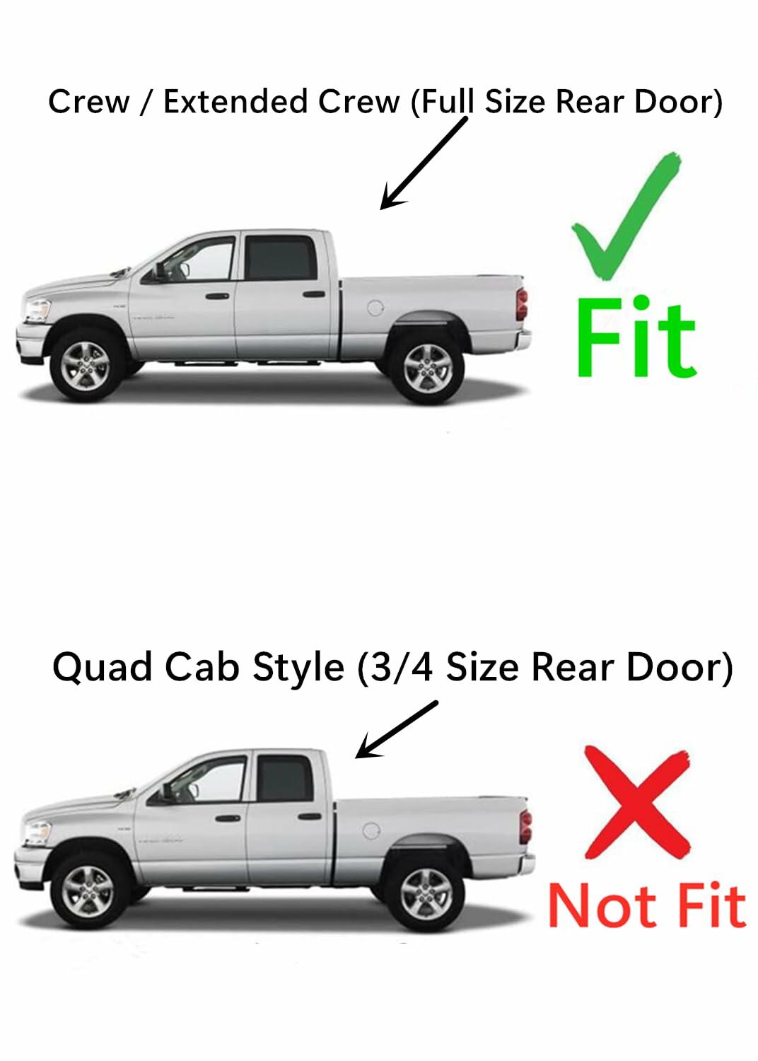 Driver Left Side Rear Door Window Glass Compatible with Dodge Ram 1500 2009-2018 & 1500Classic 2019-2024 & 2500 3500 2010-2026 & 3500Cab/Chs 4500 5500 2011-2026 4-Door Crew/Extended Crew Pickups