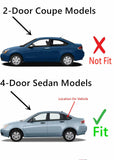 OE Driver Left Side Rear Quarter Glass Quarter Window Compatible with Ford Focus 4 Door Sedan 2008-2011 Models