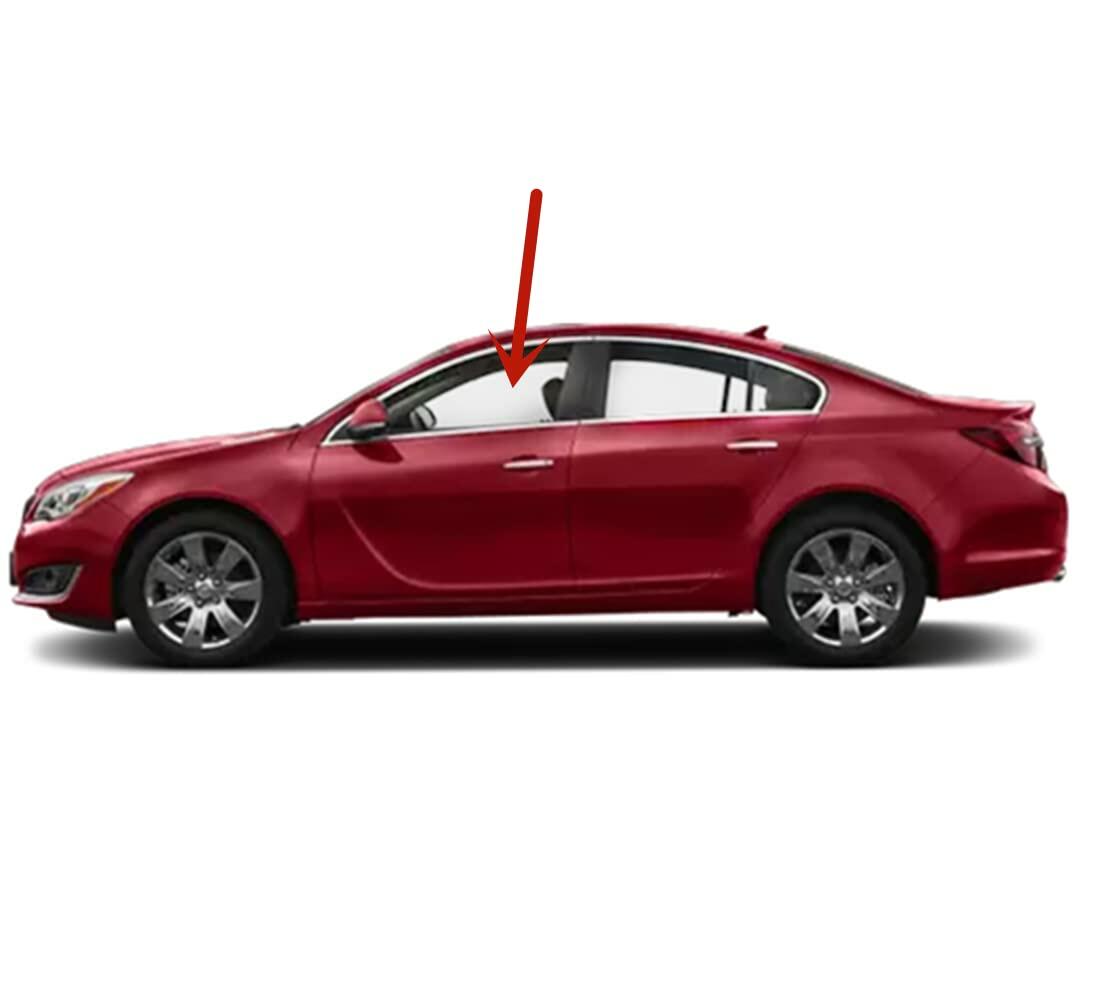 Driver Left Side Front Door Window Door Glass Compatible with Buick Regal 2011-2017 Models