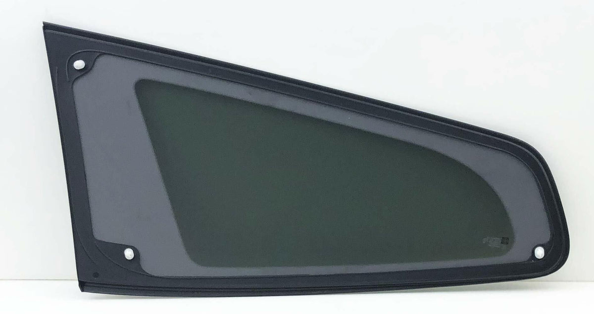 Partial Chrome Style Passenger Right Side Rear Quarter Window Quarter Glass Compatible with Chevrolet Traverse 2009-2017 Models