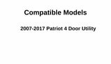 Passenger Right Side Rear Door Window Door Glass Compatible with Jeep Patriot 2007-2017 Models