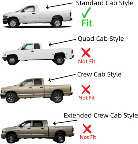Tempered Driver Left Side Door Window Door Glass Compatible with Dodge/Ram 1500 2009-2018 & 1500Classic 2019-2024 & 2500 3500 3500Cab/Chs 4500 5500 2011-2026 2-Door Standard Cab Pickup Models Only