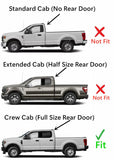 Platinum Edition OE With Logo Driver Left Side Rear Door Window Door Glass Compatible with Ford F150 4 Door Crew Cab 2015-2020 Models / F250 F350 F450 F550 4 Door Crew Cab 2017-2022 Models