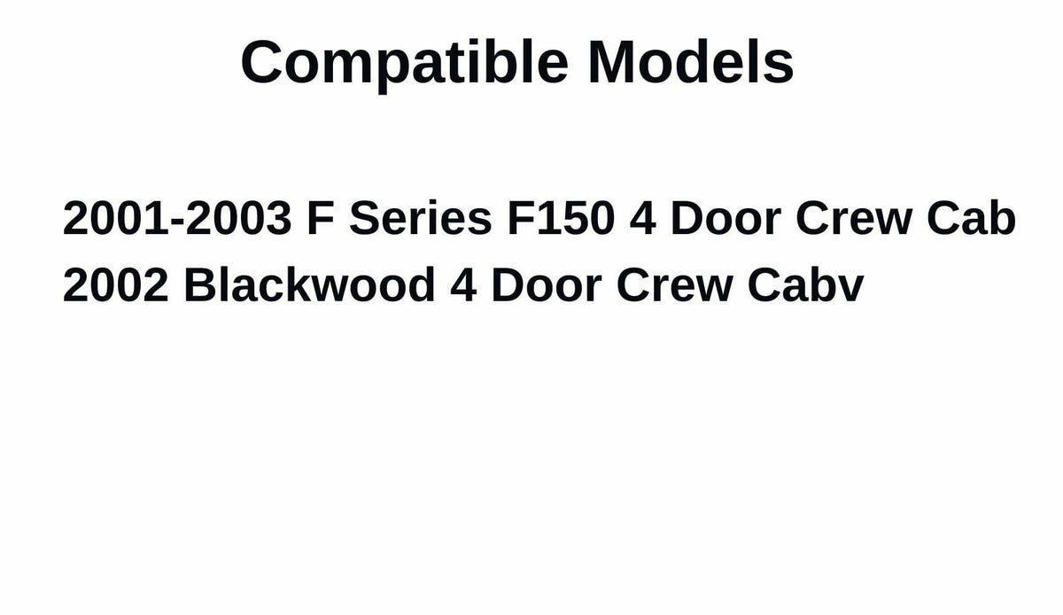Passenger Right Side Rear Door Window Door Glass Compatible with Ford F150 Pickup/Lincoln Blackwood 4 Door Crew Cab 2001-2003 Models