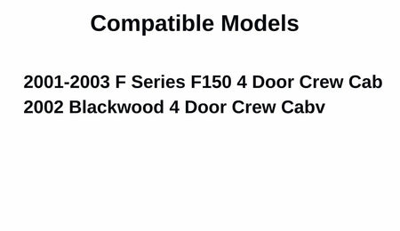 Passenger Right Side Rear Door Window Door Glass Compatible with Ford F150 Pickup/Lincoln Blackwood 4 Door Crew Cab 2001-2003 Models