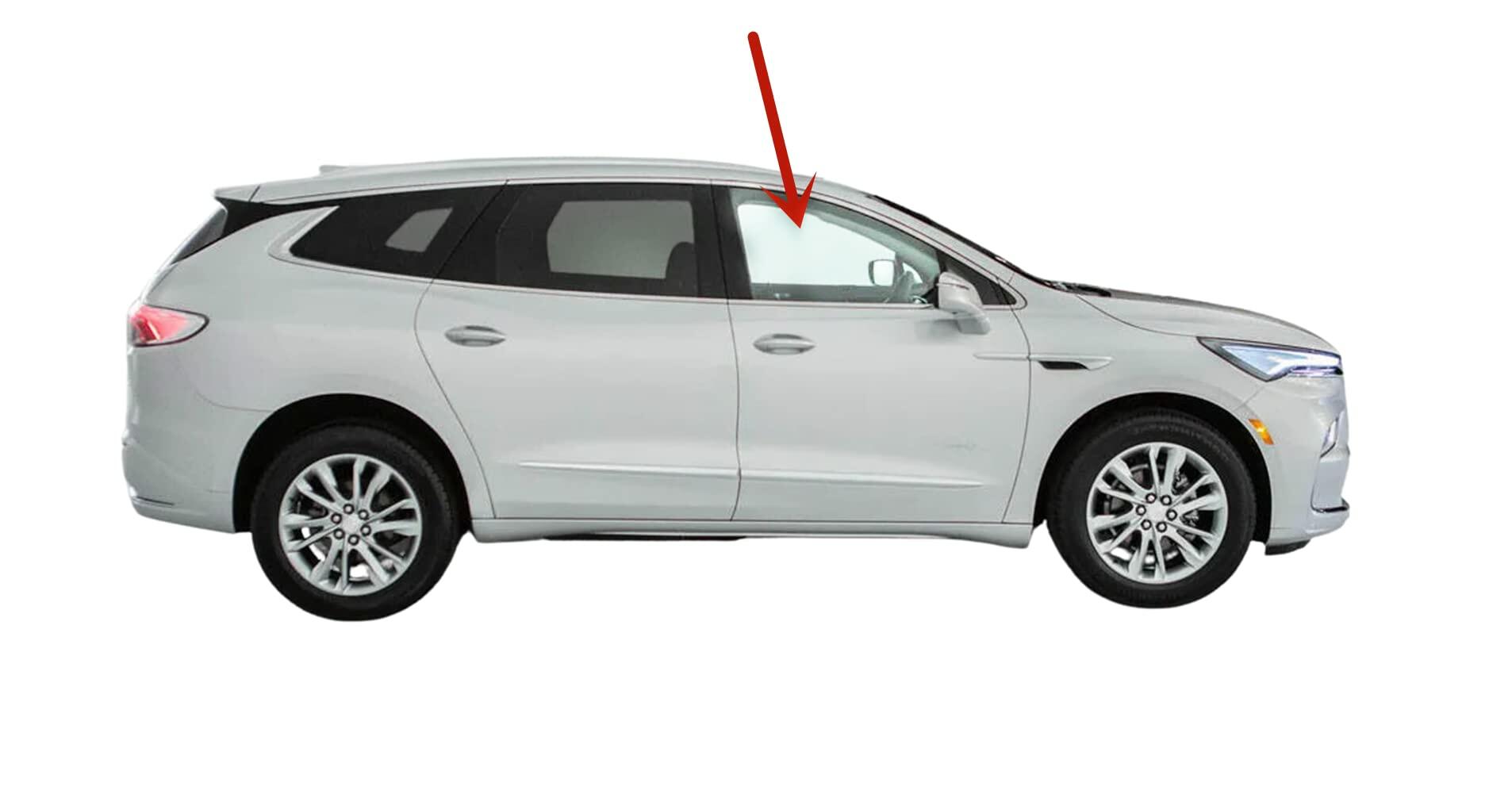 Laminated Passenger Right Side Front Door Window Door Glass Compatible with Buick Enclave 2018-2024 Models