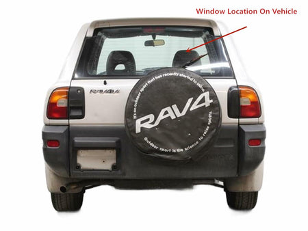 Heated Back Tailgate Window Back Glass Compatible with Toyota RAV4 1996-2000 Models