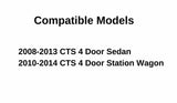 Driver Left Side Front Door Window Door Glass Compatible with Cadillac CTS 4 Door Sedan 2008-2013 Models/4 Door Wagon 2010-2014 Models