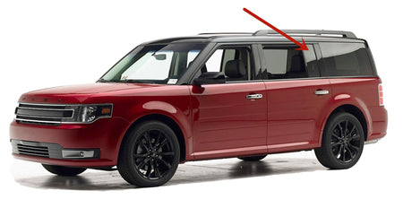 OE Passenger Right Side Rear Vent Window Vent Glass Compatible with Ford Flex 2009-2019 Models