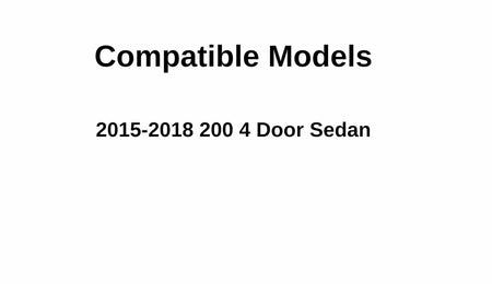 Passenger Right Side Rear Door Window Door Glass Compatible with Chrysler 200 4 Door Sedan 2015-2018 Models