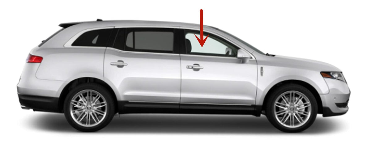 Laminated Passenger Right Side Front Door Window Door Glass Compatible with Lincoln MKT 2010-2019 Models