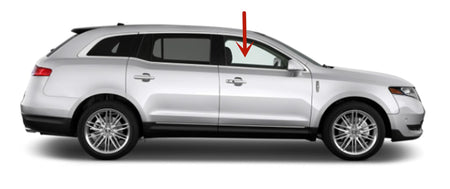 Laminated Passenger Right Side Front Door Window Door Glass Compatible with Lincoln MKT 2010-2019 Models