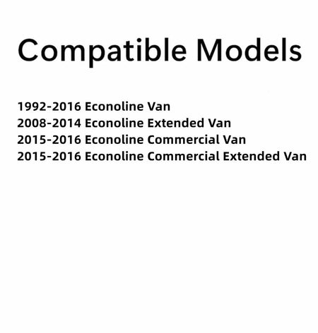 Privacy Movable Passenger Right Side Front Hinged Body Side Door Window Door Glass Compatible with Ford Econoline 1992-2016 Models