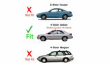 Driver Left Side Front Door Window Door Glass Compatible with Ford Escort/Mercury Tracer 4 Door Sedan 1997-2002 Models