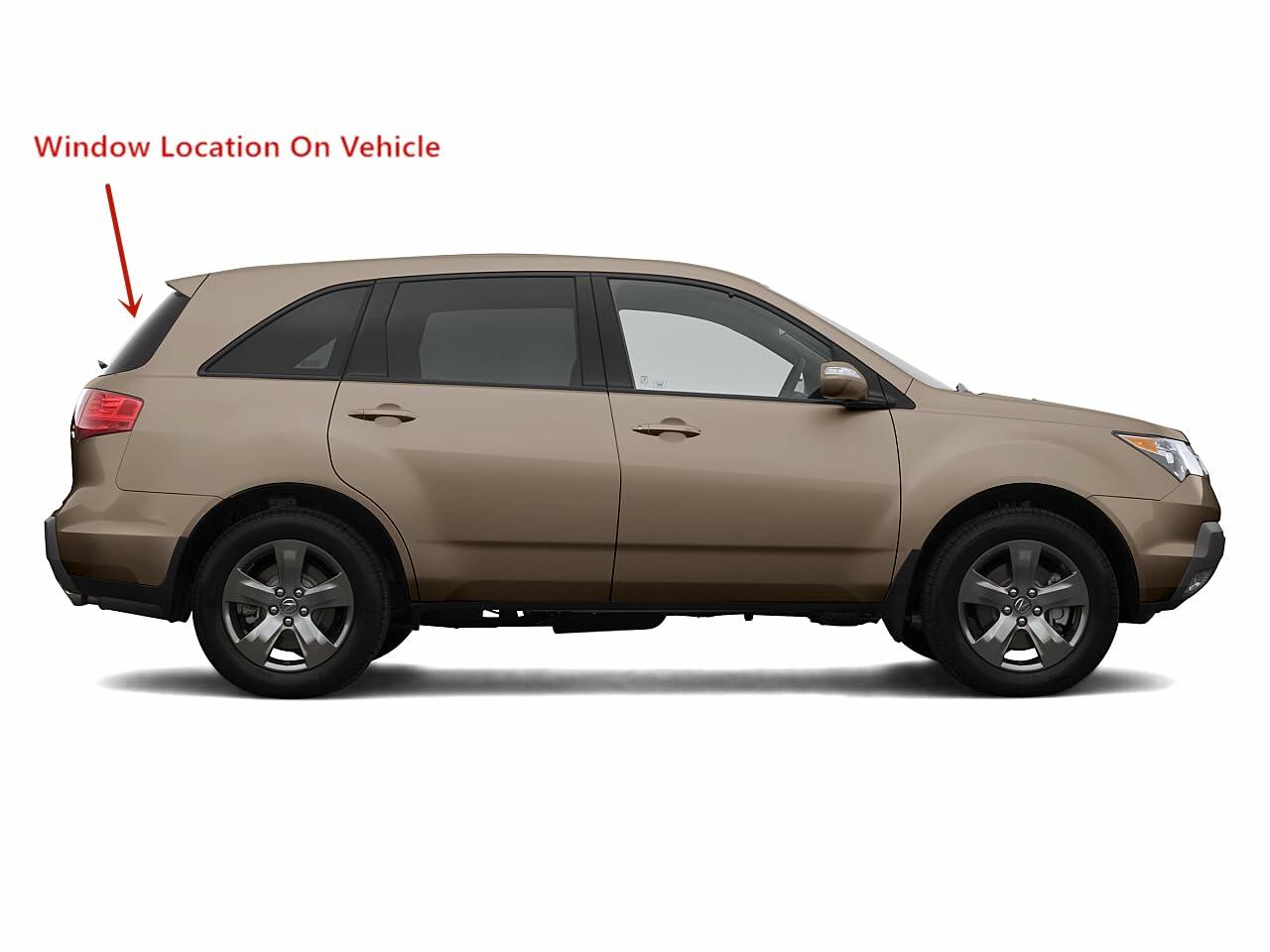 Heated Back Tailgate Window Back Glass Compatible with Acura MDX 2007-2013 Models